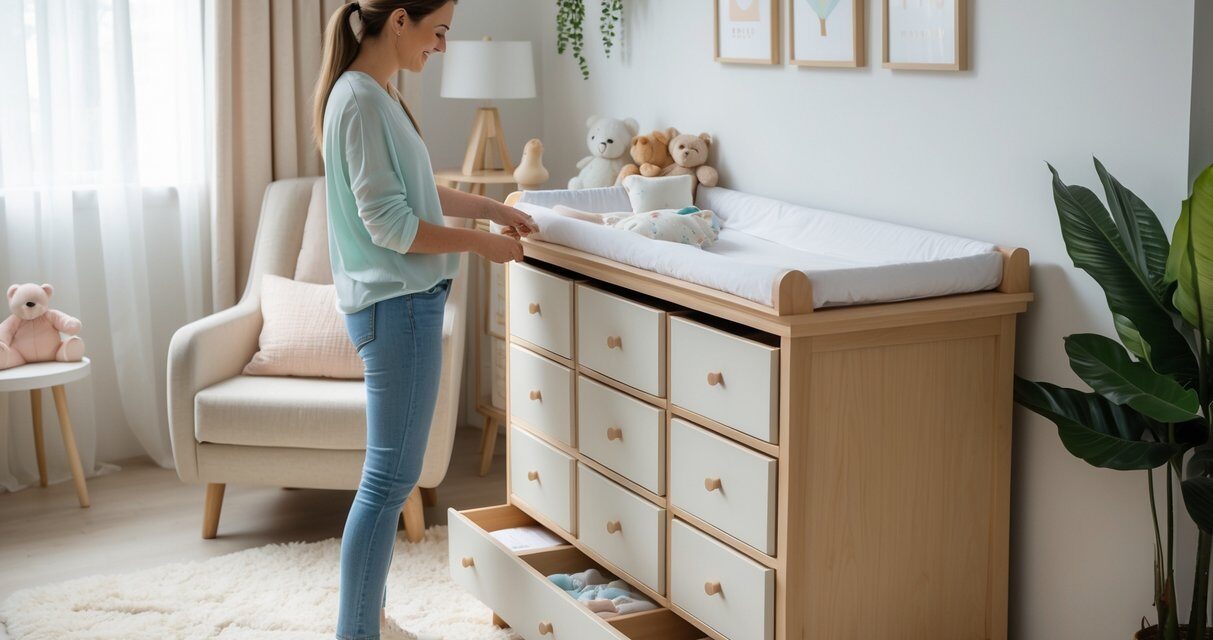 Sådan vælger du det perfekte puslebord med praktiske skuffer til din familie