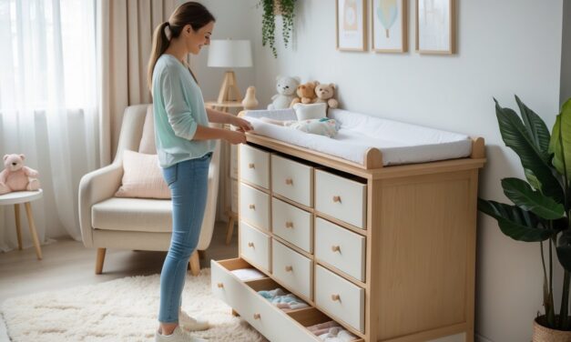 Sådan vælger du det perfekte puslebord med praktiske skuffer til din familie