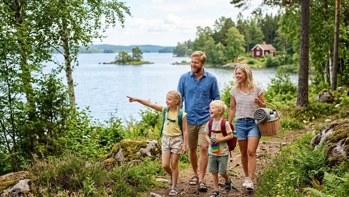 Ferie i Sverige med børn – inspiration til natur og familieoplevelser