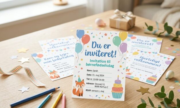 Invitationer til børnefødselsdag – idéer til tekst og udformning