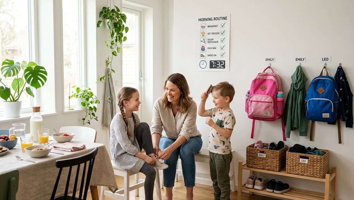 Morgenrutine med børn – idéer til en mere overskuelig morgen