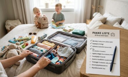 Pakkeliste til ferie med børn – det er praktisk at huske