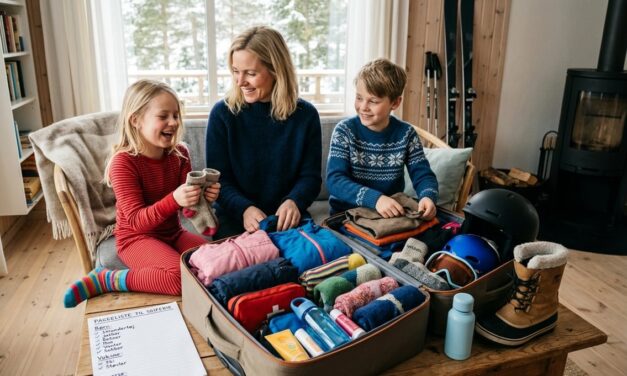 Pakkeliste til skiferie med børn – huskeliste til hele familien