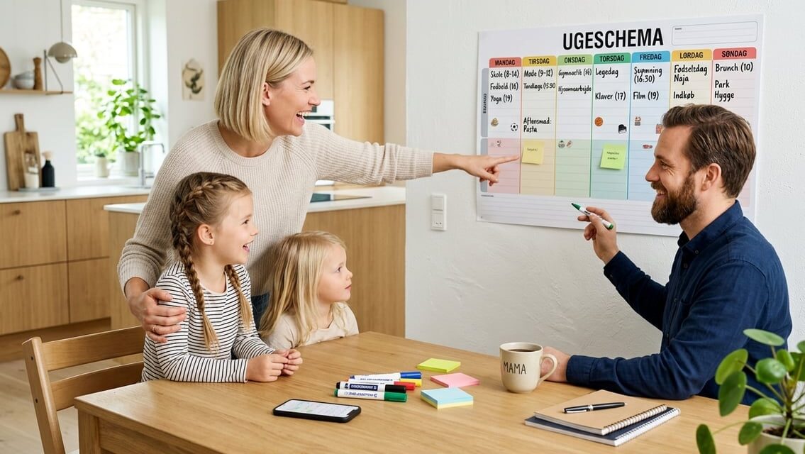 Ugeplan til familien – sådan skaber I bedre overblik over ugen